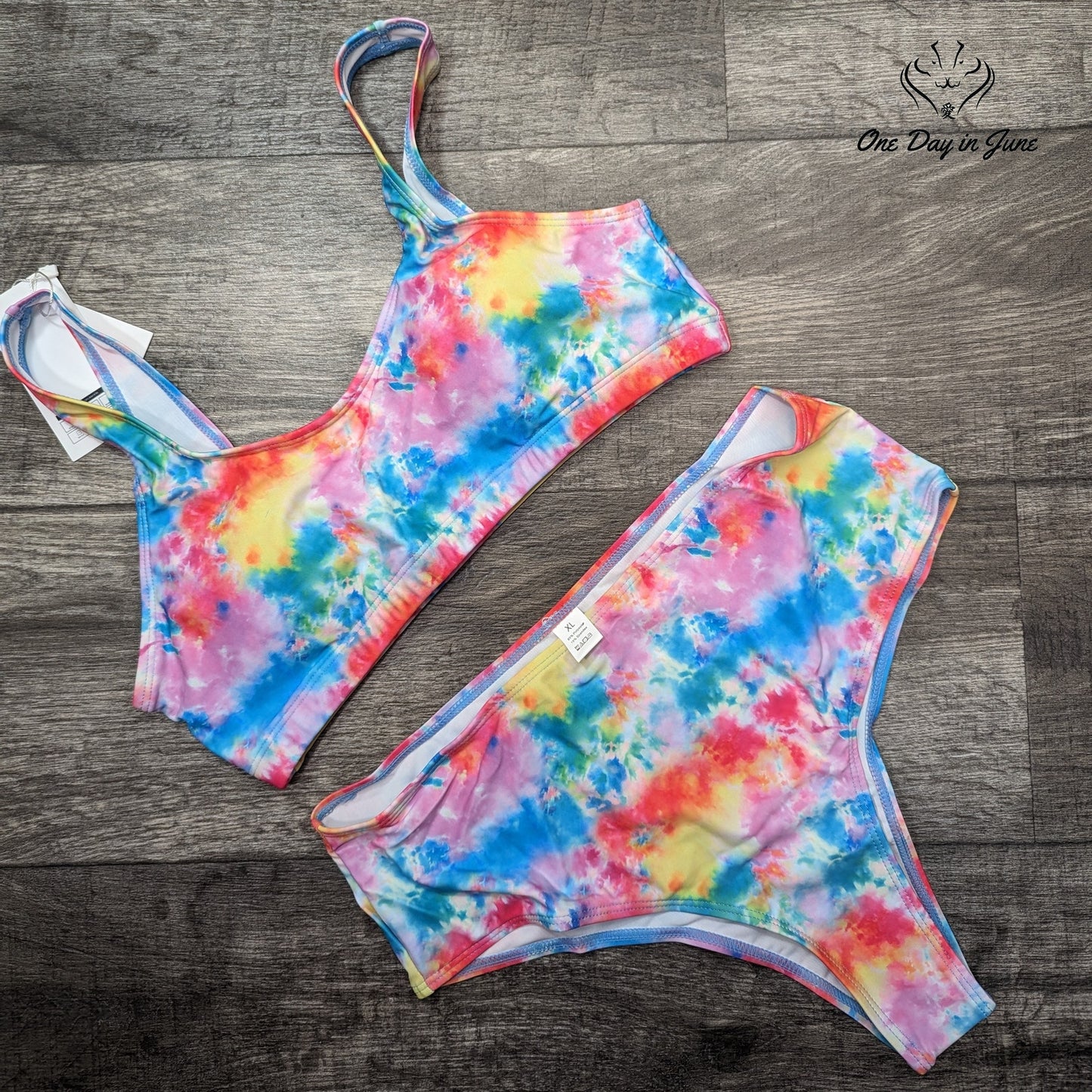 Largeberry Crop Top Bikini Swimsuit Size XL