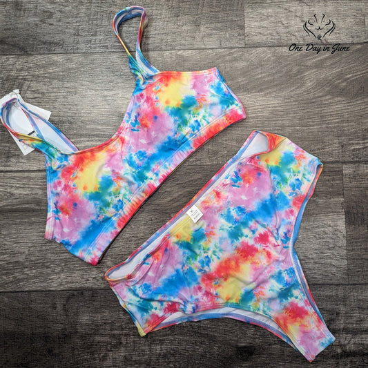 Largeberry Crop Top Bikini Swimsuit Size XL
