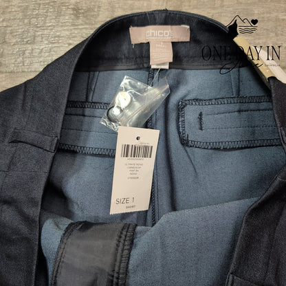Chico's NWT Ultimate Indigo Carnegie Straight Pants Dark Size Chico's 1S (8S)