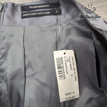 Club Monaco Silk Blend A Line Skirt Size 6