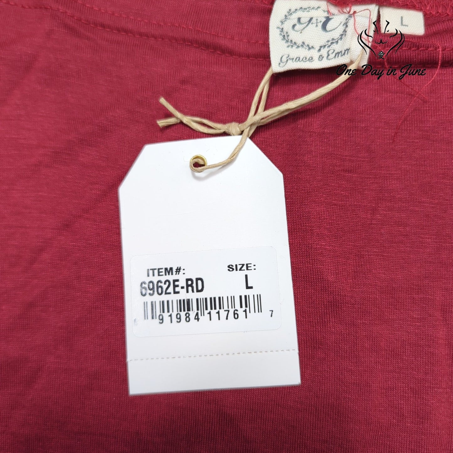 Grace & Emma Long Sleeve Tee Shirt Size L