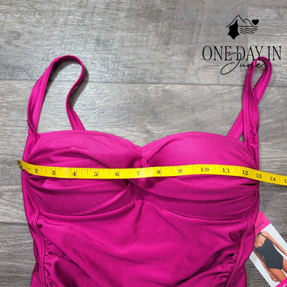 Betsy Johnson Bandeau One Piece Swimsuit Size S