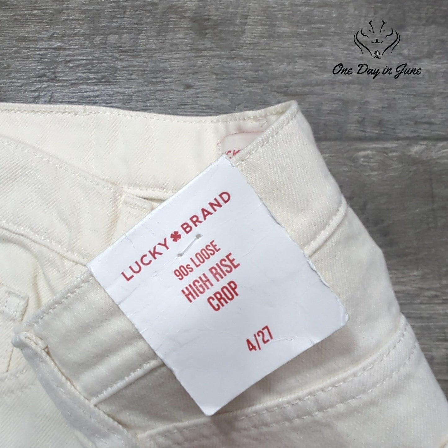 Lucky Brand 90s Loose High Rise Crop Jeans Size 4