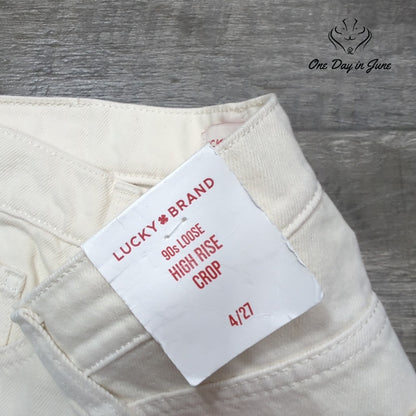 Lucky Brand 90s Loose High Rise Crop Jeans Size 4