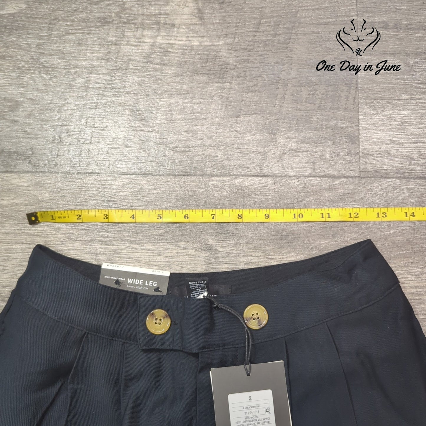 Who What Wear High Rise Wide Leg Crop Pants Size 2