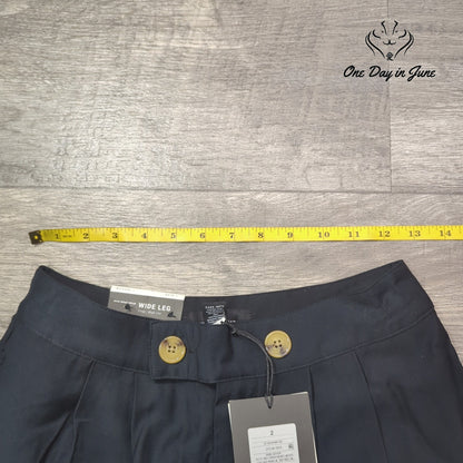 Who What Wear High Rise Wide Leg Crop Pants Size 2