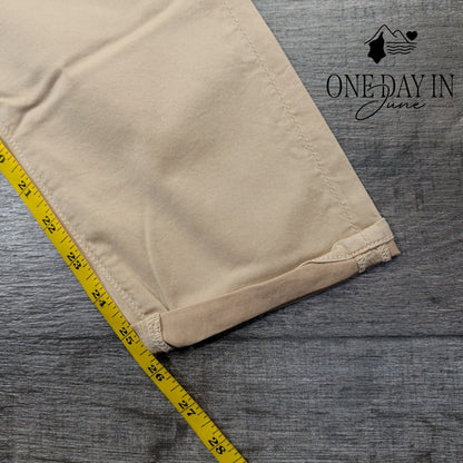 AG Adriano Goldschmied The Caden Tailored Trouser Pants Beige NWT Size 4 (27)