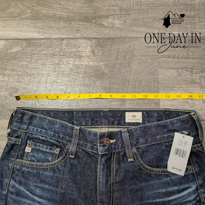 AG Adriano Goldschmied Straight Leg Jeans Dark Wash Blue NWT Size 4 (27)