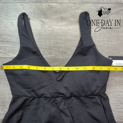Spanx Textured Ruffle Bikini Top Size S