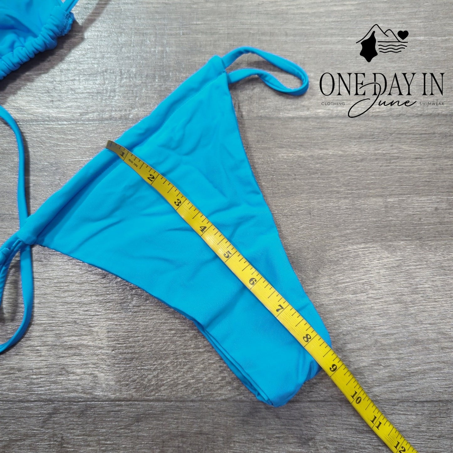 Charmo Adjustable Triangle Brazilian Thong Bikini Swimsuit Size S
