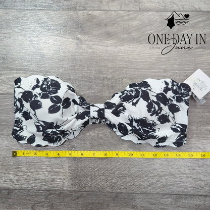 BP Scallop Edge Removable Strap Bikini Top Size L