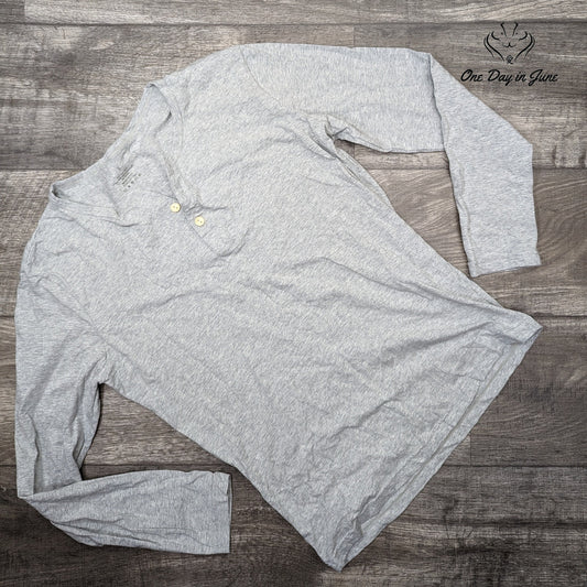 Amzbrly 2 Button Long Sleeve Tee Shirt Size S