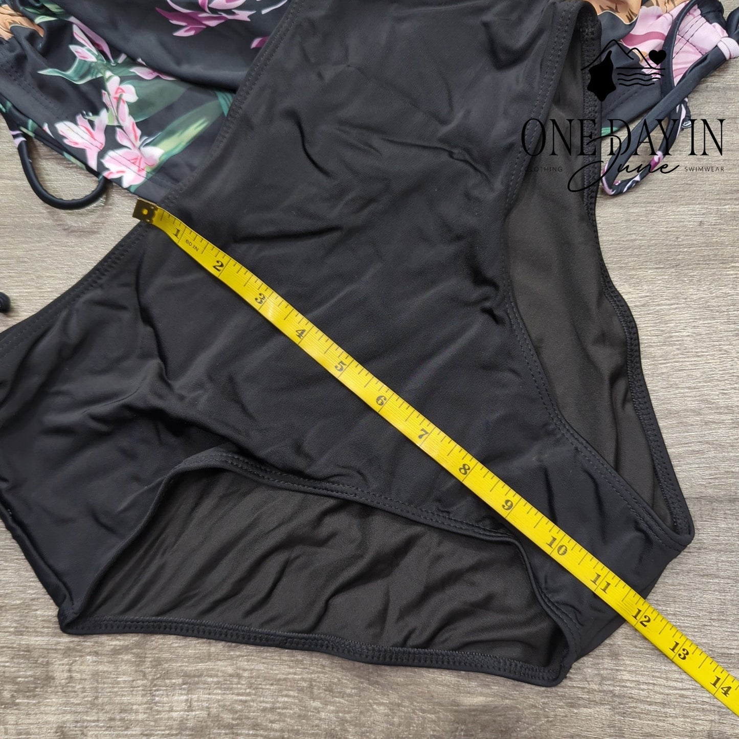 Adisputent Halter Drawstring Tankini Swimsuit Size M