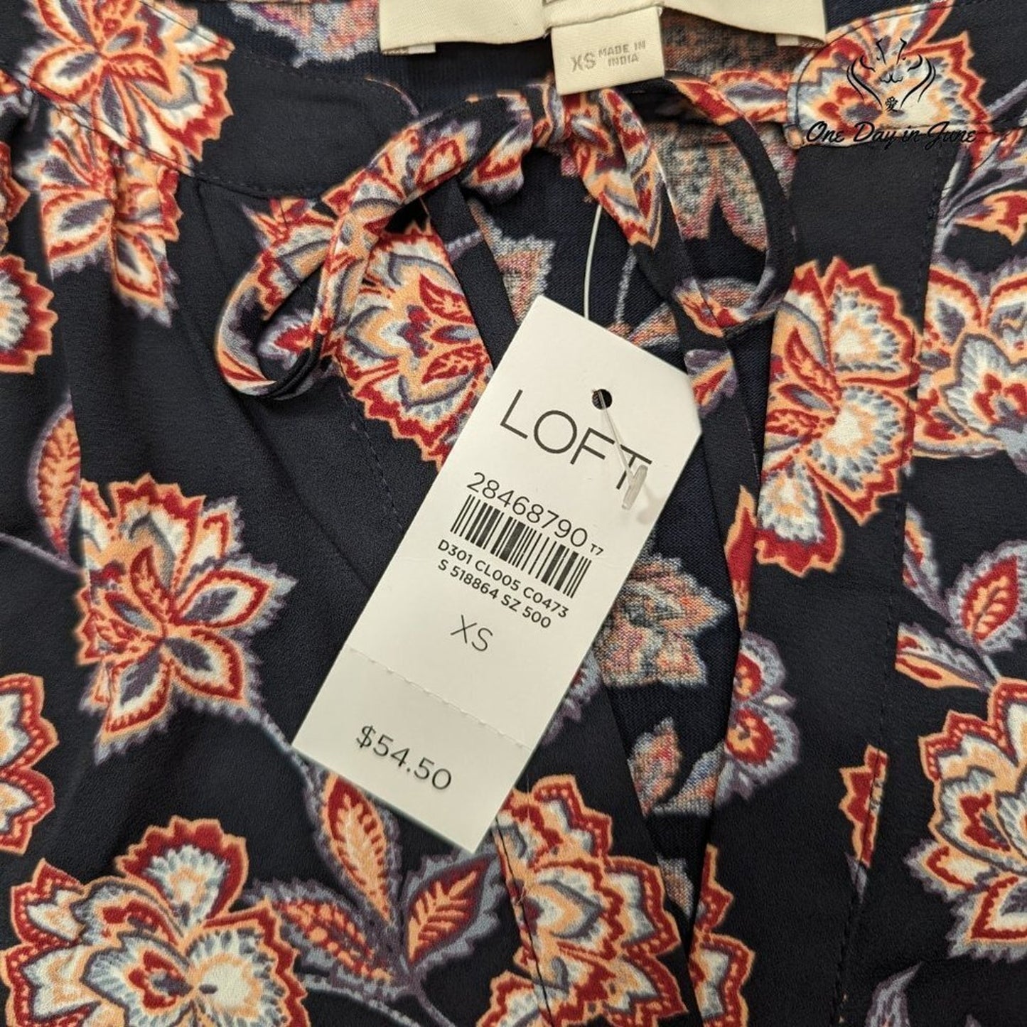 Loft Long Sleeve Floral Bouse Size XS