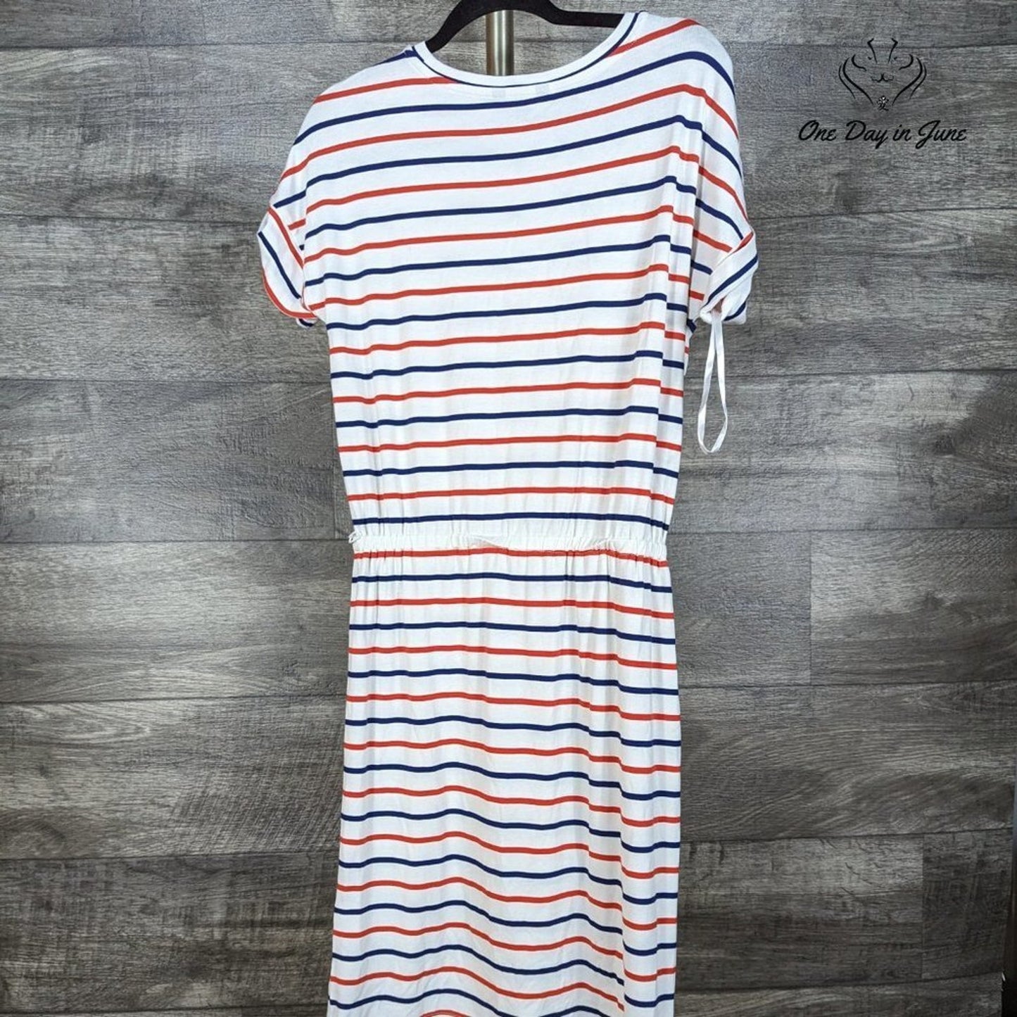 Banana Republic Striped Short Sleeve Mini Dress Size S