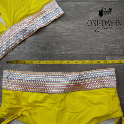 Blooming Jelly High Waist Bikini Swimsuit Size XL