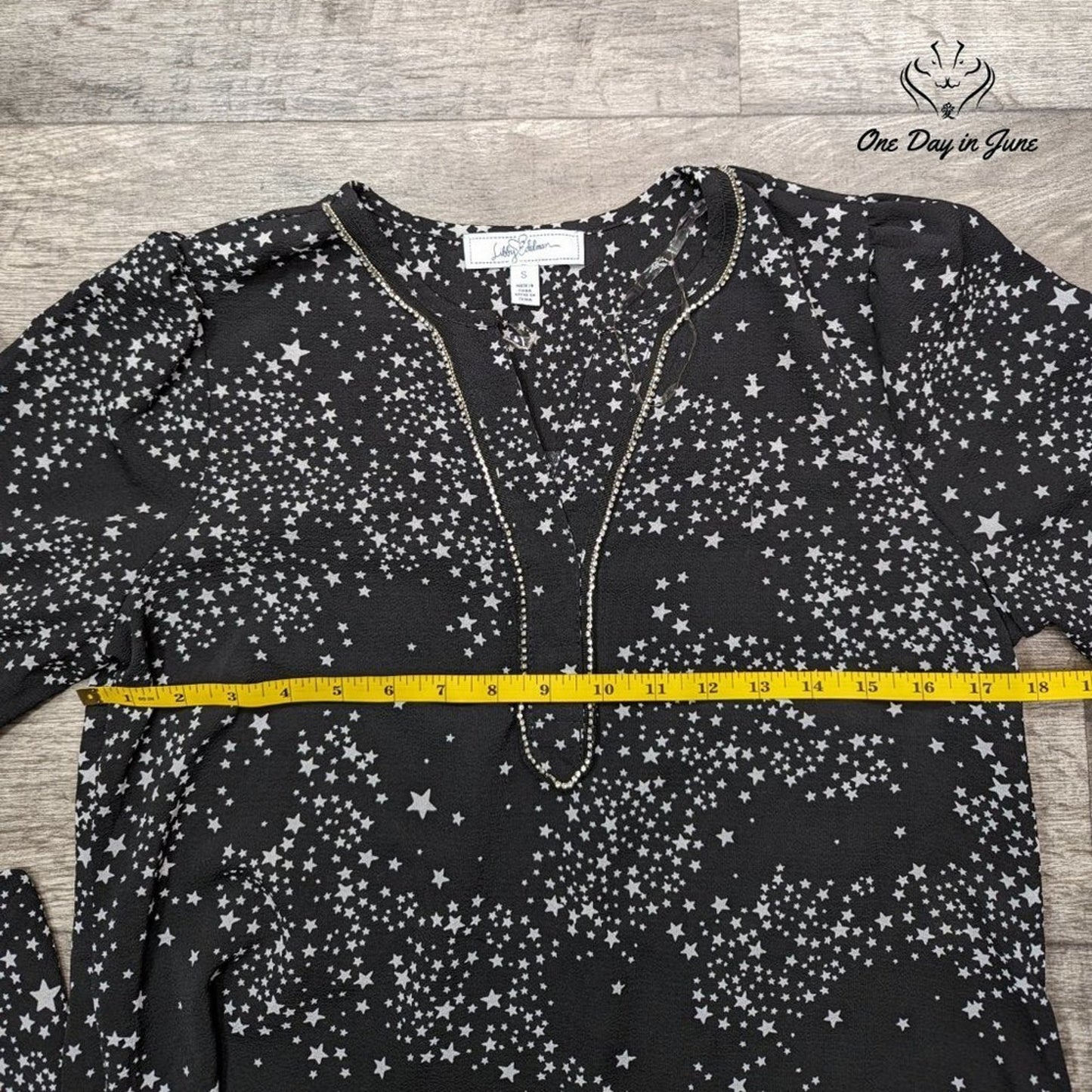 Libby Edelman Long Sleeve Blouse Size S