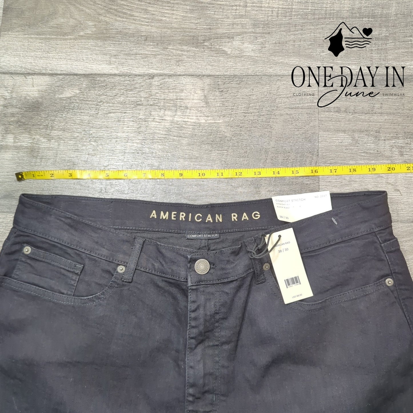 American Rag Comfort Stretch Straight Leg Jeans Size 38X30