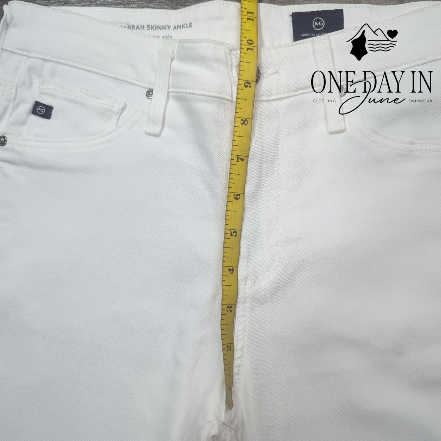 AG Adriano Goldschmied The Farrah Skinny Ankle Jeans Size 27 (4)