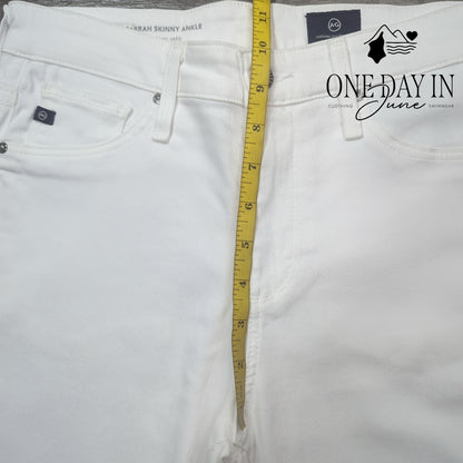 AG Adriano Goldschmied The Farrah Skinny Ankle Jeans Size 27 (4)