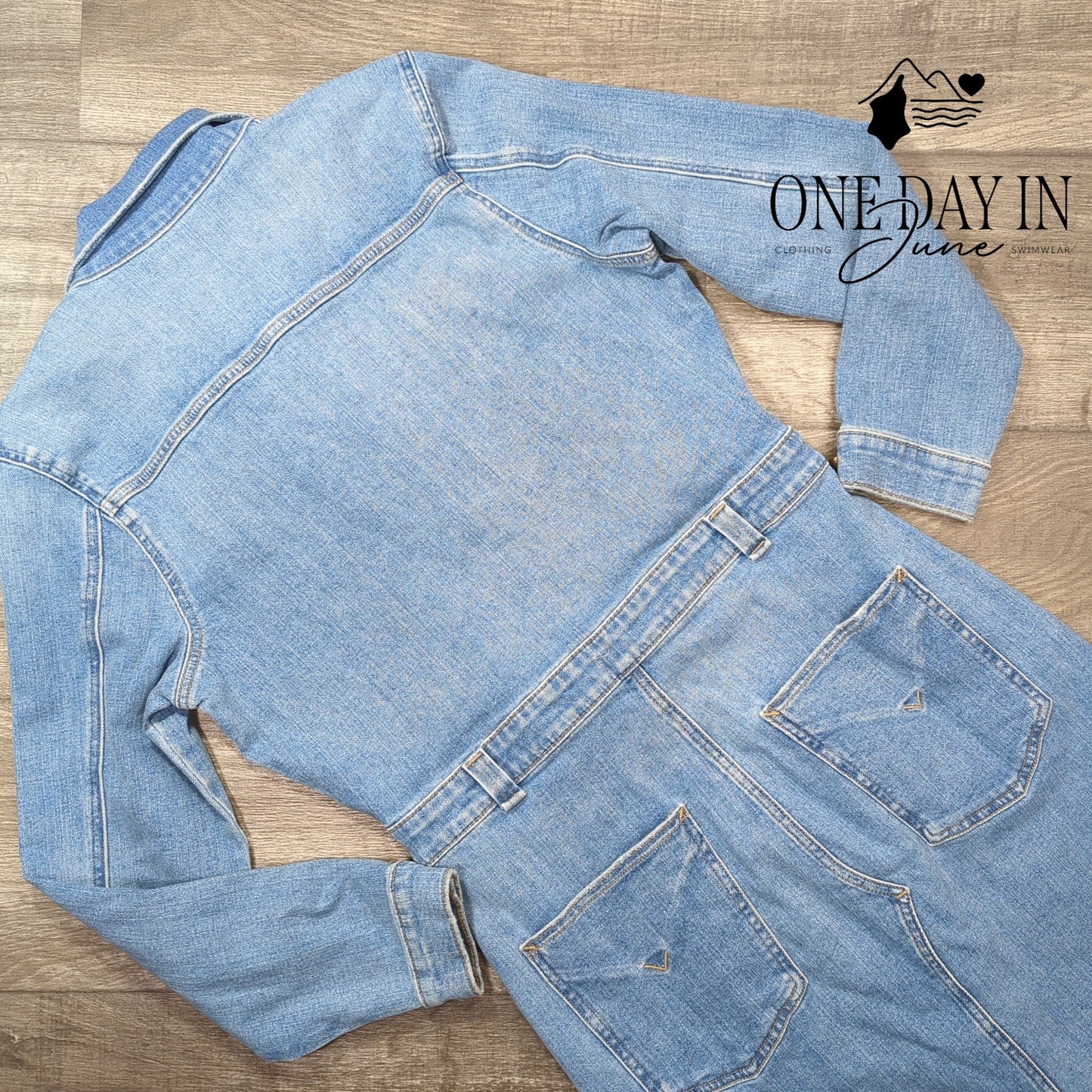 Hudson Reconstructed Maize Long Sleeve Denim Dress Size L