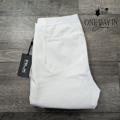 RLX Ralph Lauren Stretch Ankle Golf Pants White Side Zip NWT Size 2