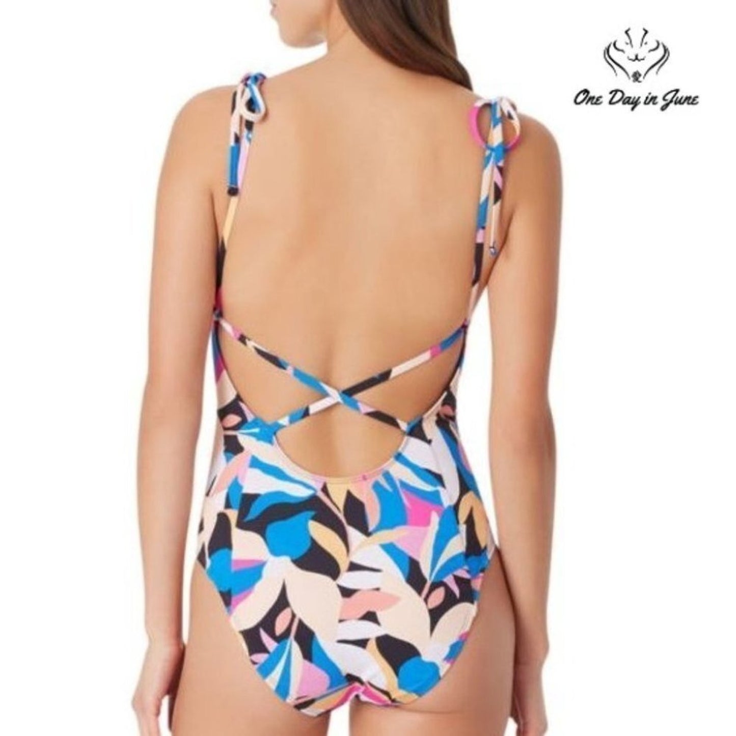 Sugar Beach Floral One Piece Size M