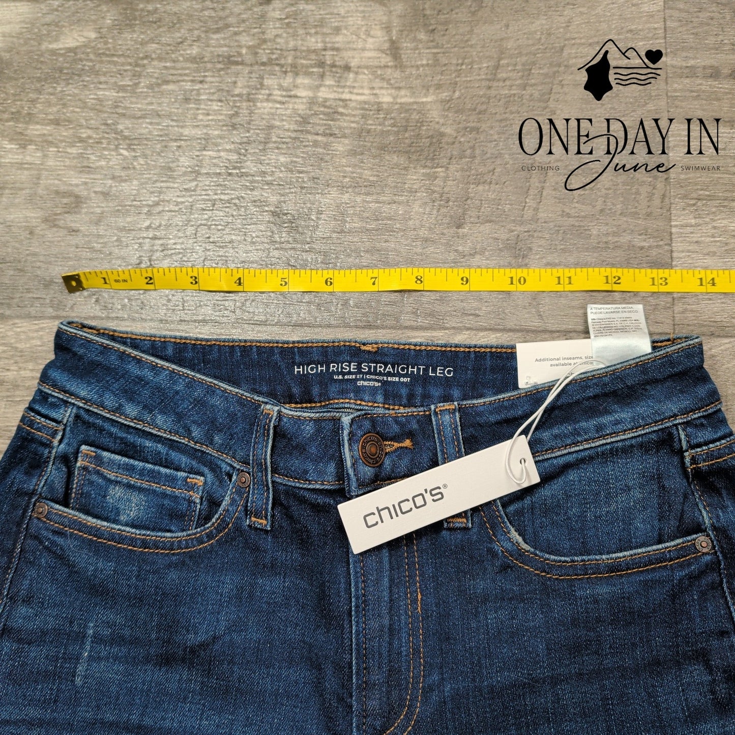 Chico's High Rise Straight Leg Jeans Size Chico's 00T (2T)