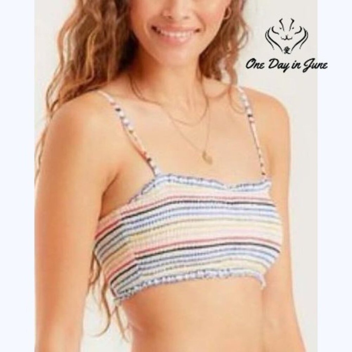 Billabong Gimme Sun Smock Tube Bikini Top Size S