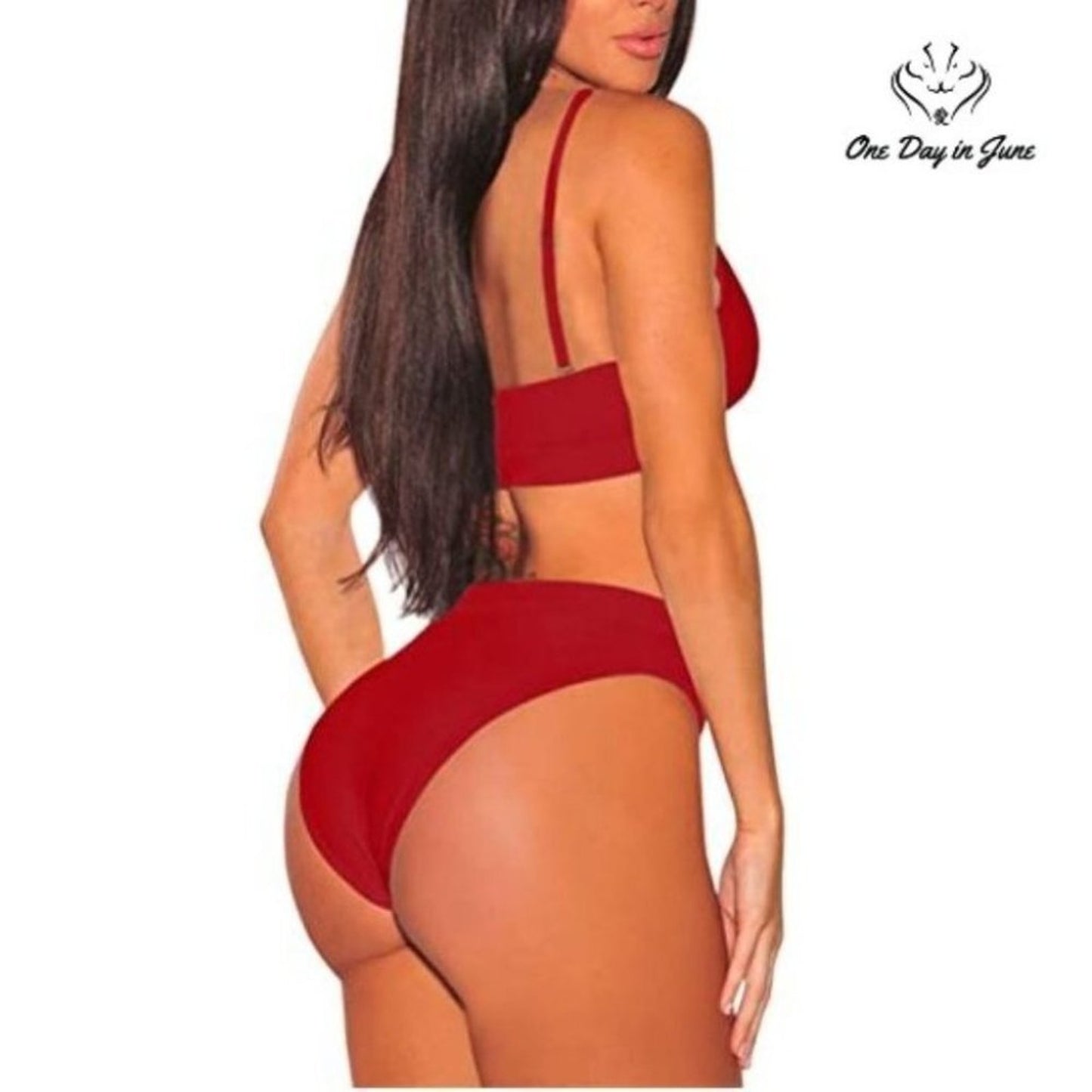 Pink Queen Push Up High Waist Bikini Swimsuit Size S