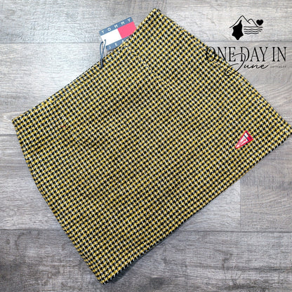 Tommy Hilfiger Houndstooth Wool Skirt Size M