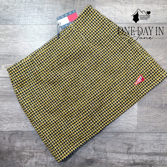 Tommy Hilfiger Houndstooth Wool Skirt Size M