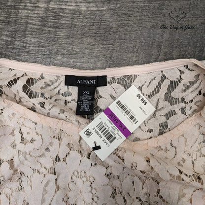 Alfani Lace Bubble Top Size XXL