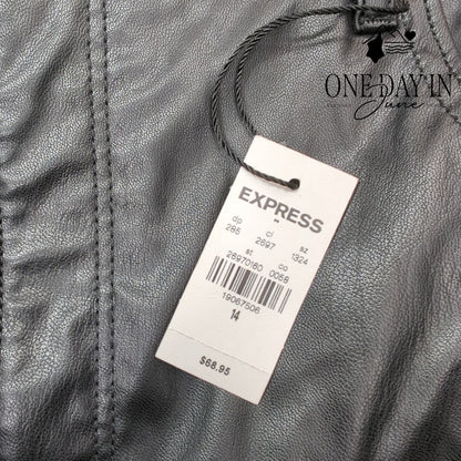 Express Faux Leather Ankle High Rise Pants Size 14