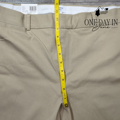 Crown & Ivy Cary Flat Front Pants Size 14 Short