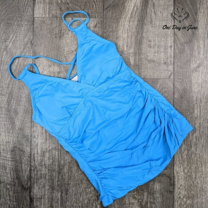 La Blanca Island Goddess Underwire Tankini Top Size 2
