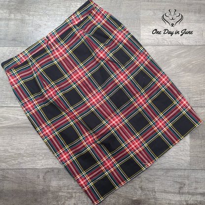 J.Crew Plaid Pencil Skirt Size 2