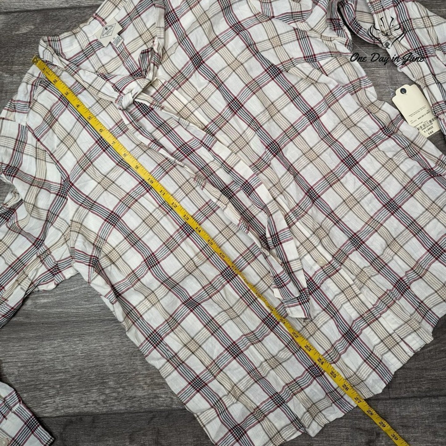 St. John's Bay Button Down Flannel Shirt Size XL