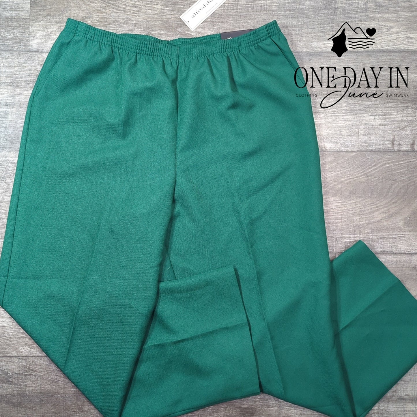 Alfred Dunner Classic Fit Pull On Pants Size 18