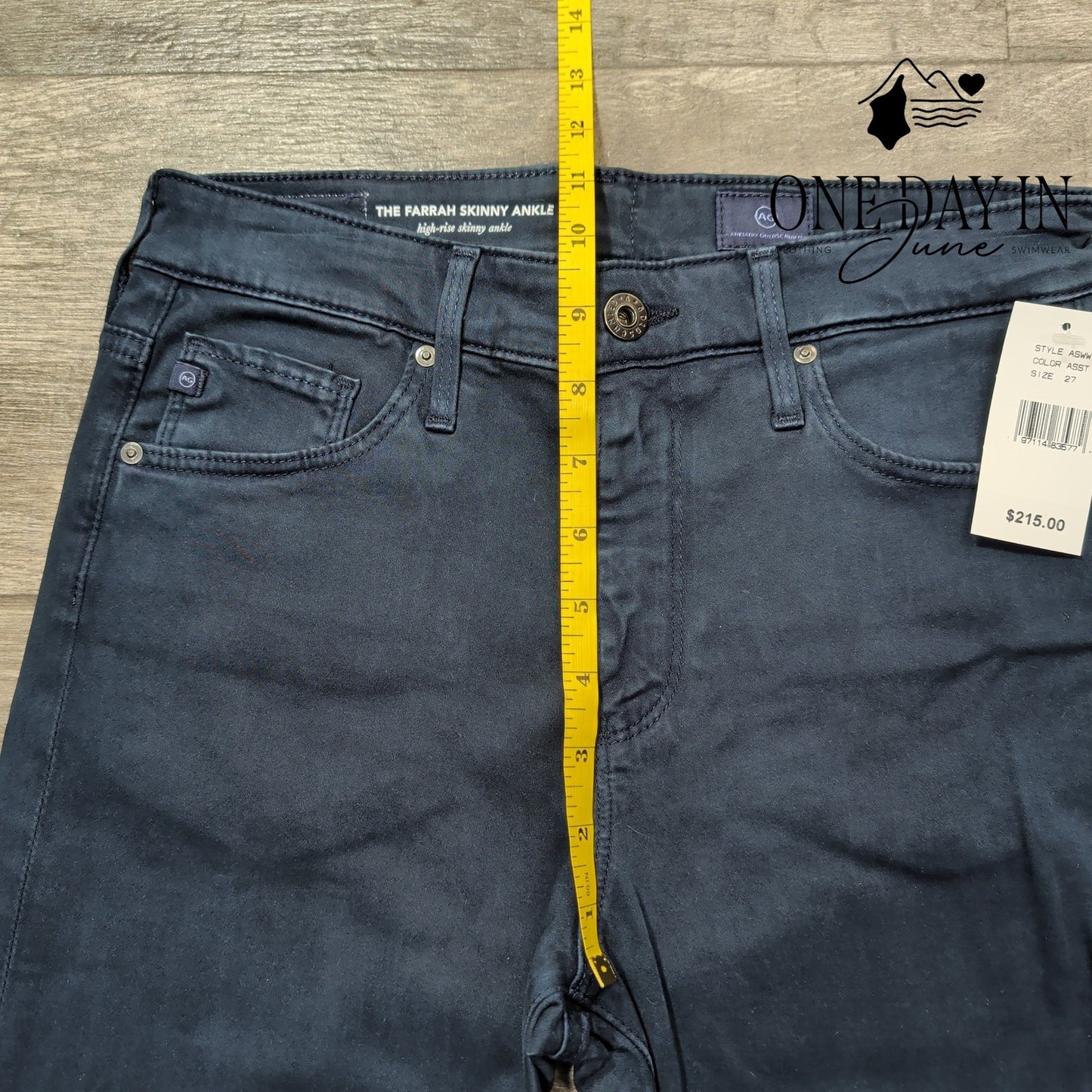 AG Adriano Goldschmied Farrah Skinny Ankle Jeans High Rise NWT $215 Size 4 (27)