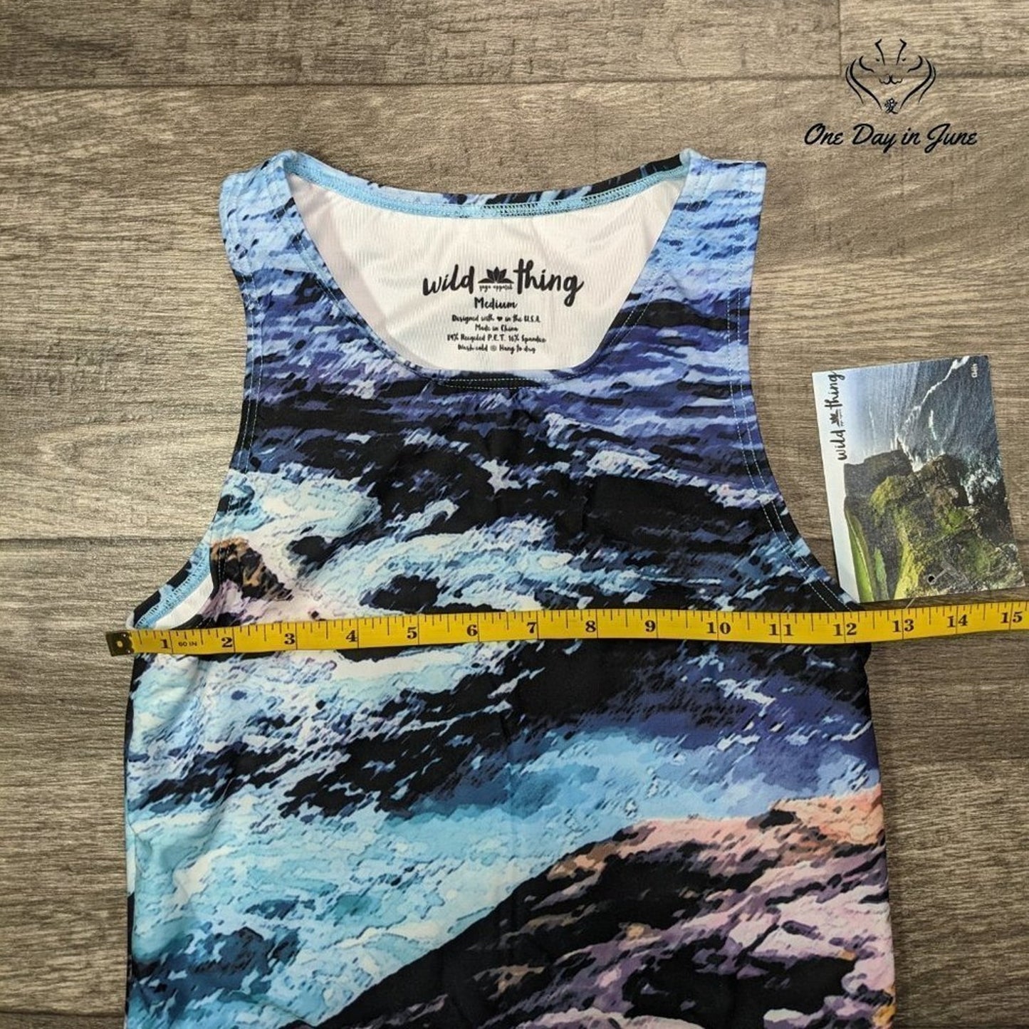 Wild Thing Workout/Yoga Crop Tank Top Size M