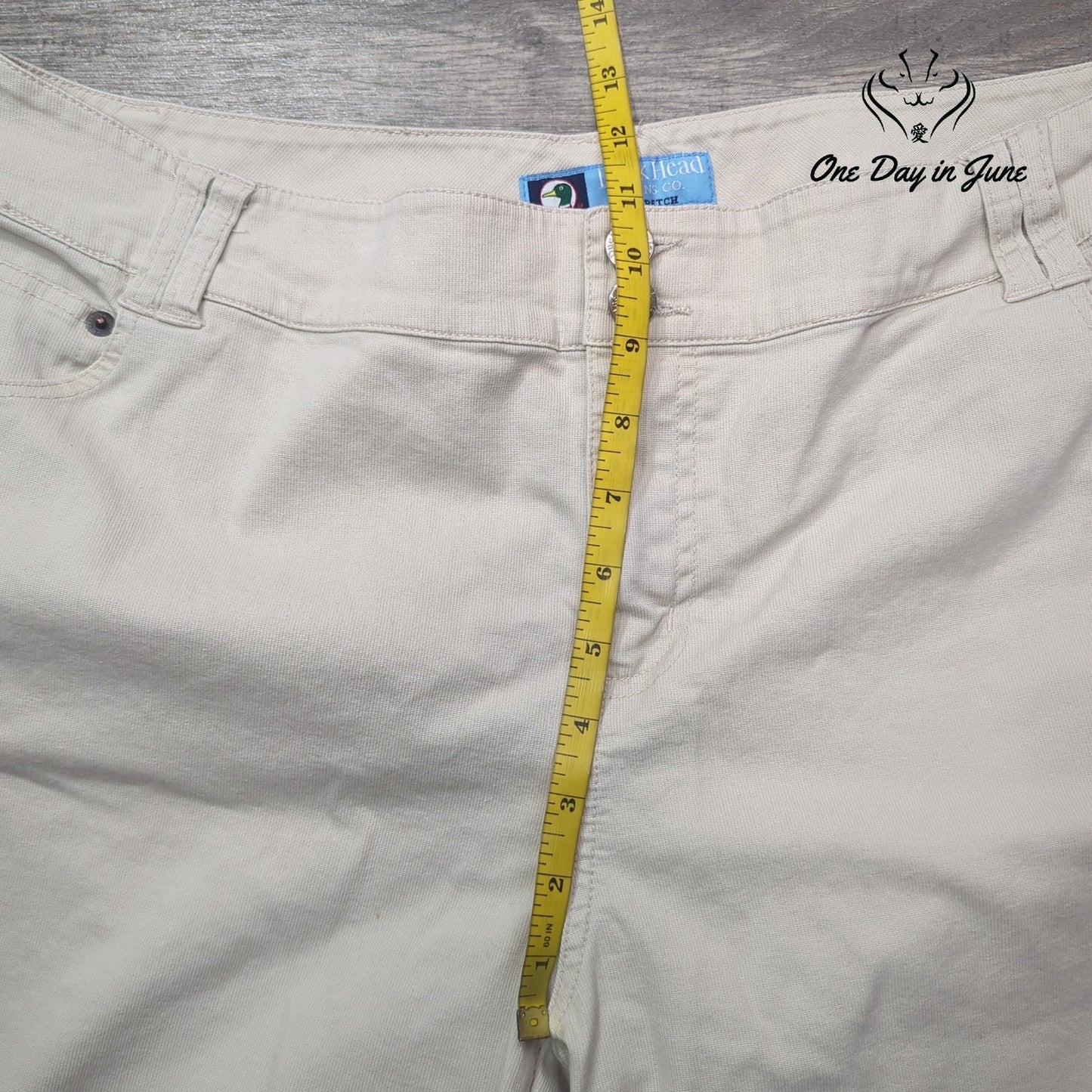 Duck Head Cropped Jeans Size 18