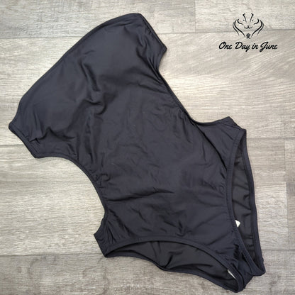 J. Crew Strapless Open Back One Piece Swimsuit Black NWT B9713 Size 2