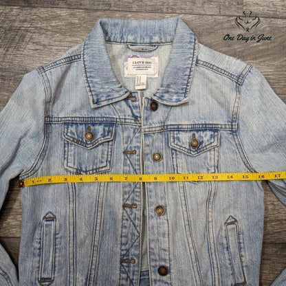 I Love H81 Vintage Denim Jacket Size M
