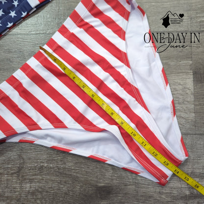 CharmLeaks High Waist Crop Bikini Swimsuit Size XL