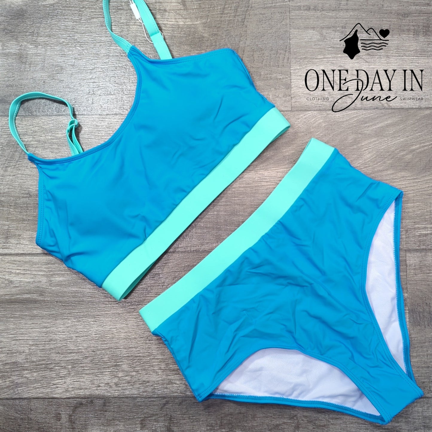 Adisputent Crop Bikini Swimsuit Size L