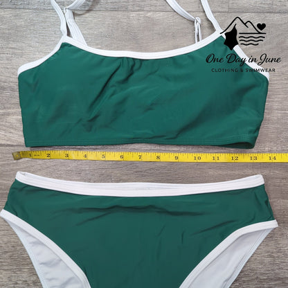 Charmleaks Crop High Cut Bikini Swimsuit Size S