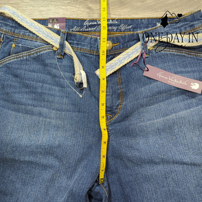 Gloria Vanderbilt Belted Skimmer Jeans Size 12