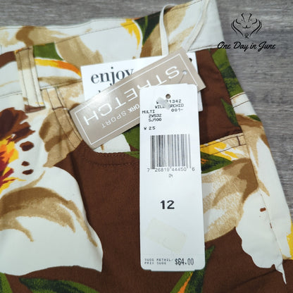 Jones New York Wild Orchid Cropped Pants Size 12