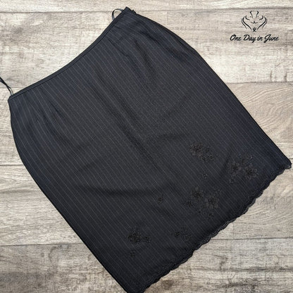 Liz Claiborne Embroidered Lined Skirt Size 14